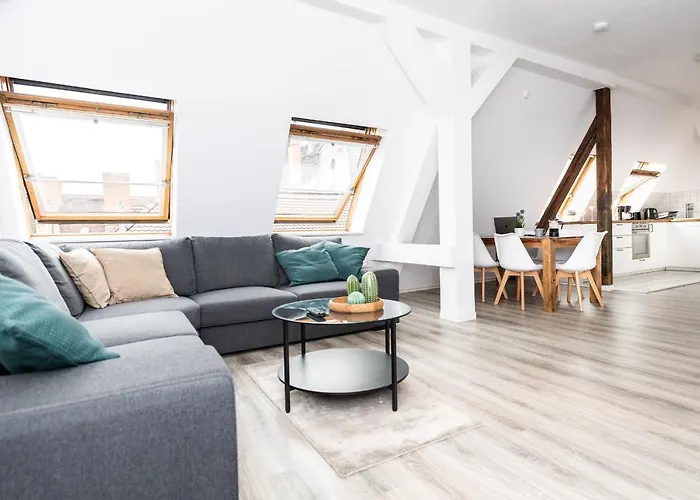 Ko-Living - Haendel Suite - Altstadt Mit Kueche, Smart Tv & Dachterrasse