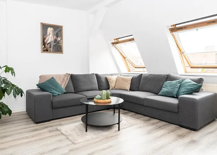 Ko-Living - Haendel Suite - Altstadt Mit Kueche, Smart Tv & Dachterrasse